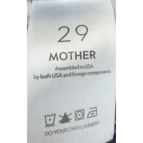 MOTHER The Hustler Sidewinder Jeans Size 29 Tongue and Chic High Rise Slit Hem - Picture 9 of 13